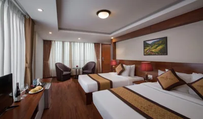 Chambre lits jumeaux Deluxe — Golden Villa Sapa Hotel
